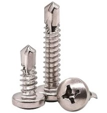 Tornillo roscalata pan phillips #10x1" punta-broca zinc 100U
