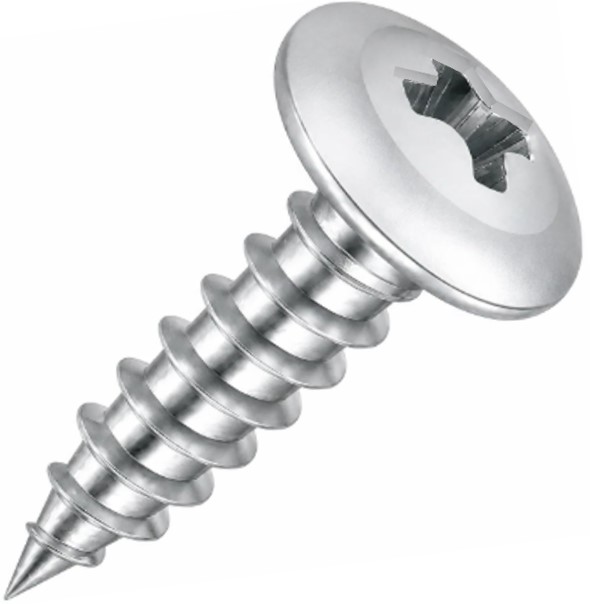 Tornillo lenteja c golilla #8 l 3/4