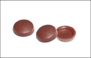 Tapa tornillo pvc café 100