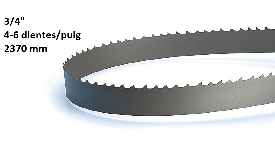 Cinta sierra 3/4" 4-6 dientes 2370MM rf-712nm