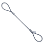 Cable steel eye-eye wire rope sling 1/4" x 1M