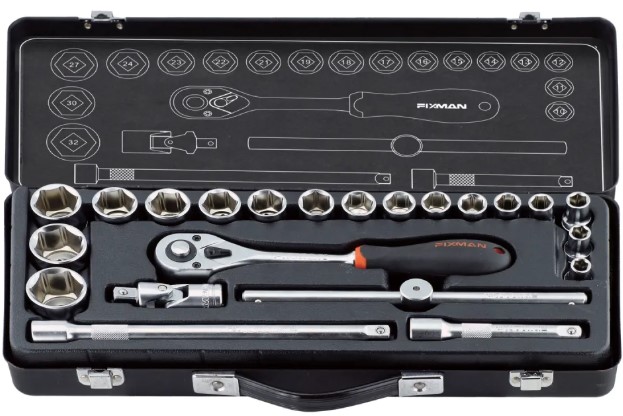 Juego dados hx (mm) 1/2" 10-32MM 22PZ