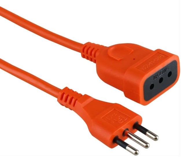 Alargador profesional 20MTS 10A 2p+t con alveolos protegidos - naranjo