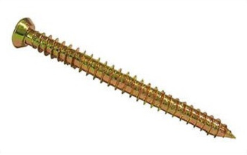Tornillo torx c/plana pvc/concreto M7.5/6.5 120/25