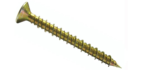 Tornillo herraje #8(4.2)x38mm punta-fina zinc-irid 500U