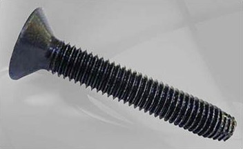Aterrajador cabeza plana ranura torx 1/4-20 2" negro