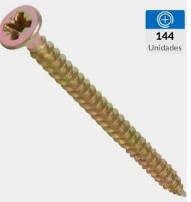Tornillo madera tirafondo #4 3/4" 1
