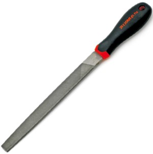 Lima plana 10" bastarda c/mango