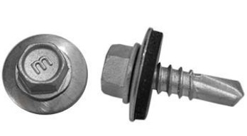 Autoperforante hex gol-epdm #12-14 1" broca ruspert/inox