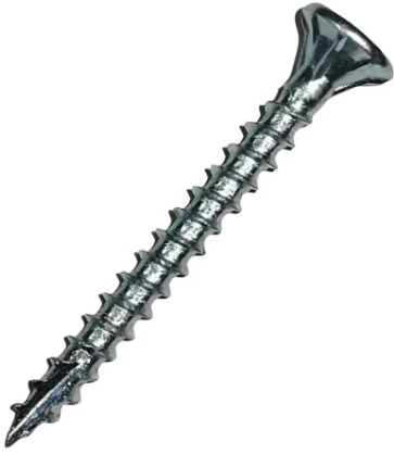 Tornillo fibrocemento #7 1.5/8" fina zinc