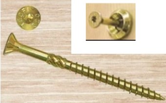 Wood lag SCREW SCREW TORX end mill thread 6MM 180/80