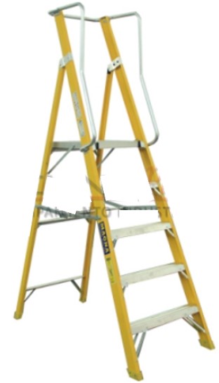 Ladder f. vidrio c/plataforma 5 peld. 1.40 m. magna