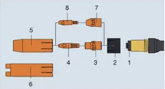 Gas nozzle ø13/ø22x67 (5 uds.)