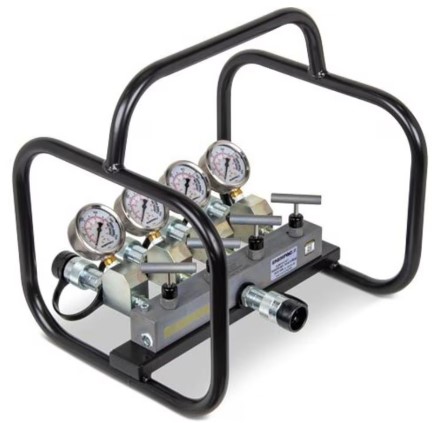 Manifold hidráulico flujo dividido 4VIAS 700BAR