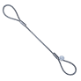 Estrobo cable acero ojo-ojo 3/8" X 1M