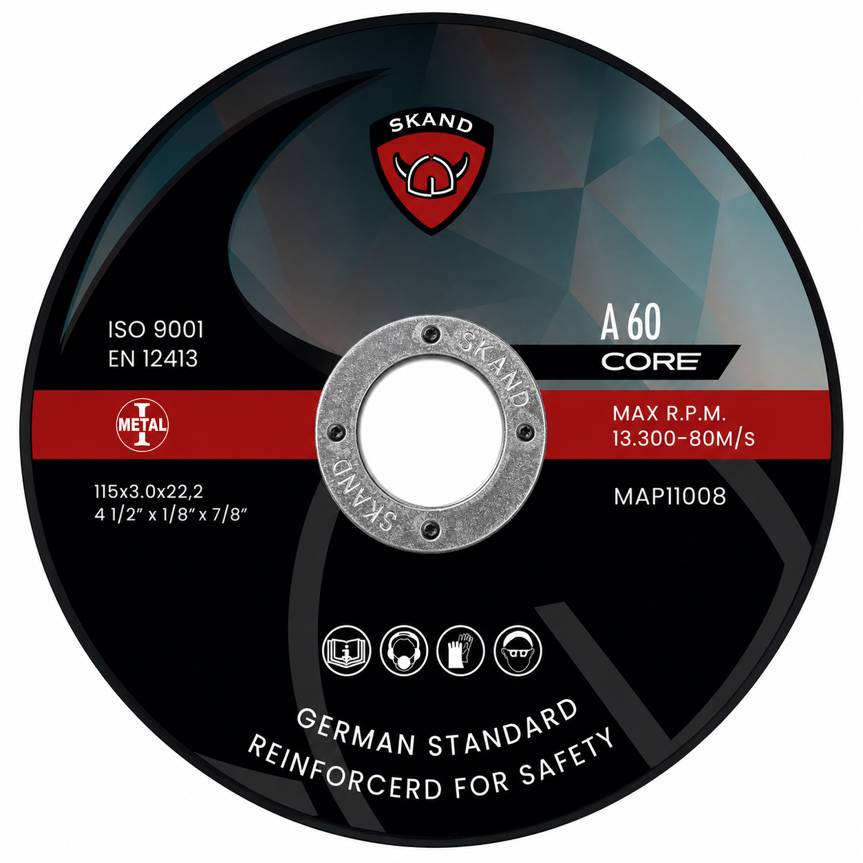 Disco corte acero 4.1/2" 3MM red