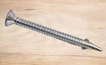 Autoperforante phillips con alas cabeza plana cbz/wafer c/alas #12-24 2.1/2" broca zinc