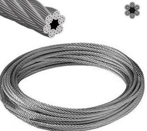 Cable de acero galv. 1/2 const 6X19
